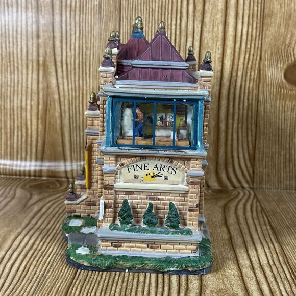 Lemax Village Collection Caddington Village Bradley Academy of Arts Building - Picture 15 of 16